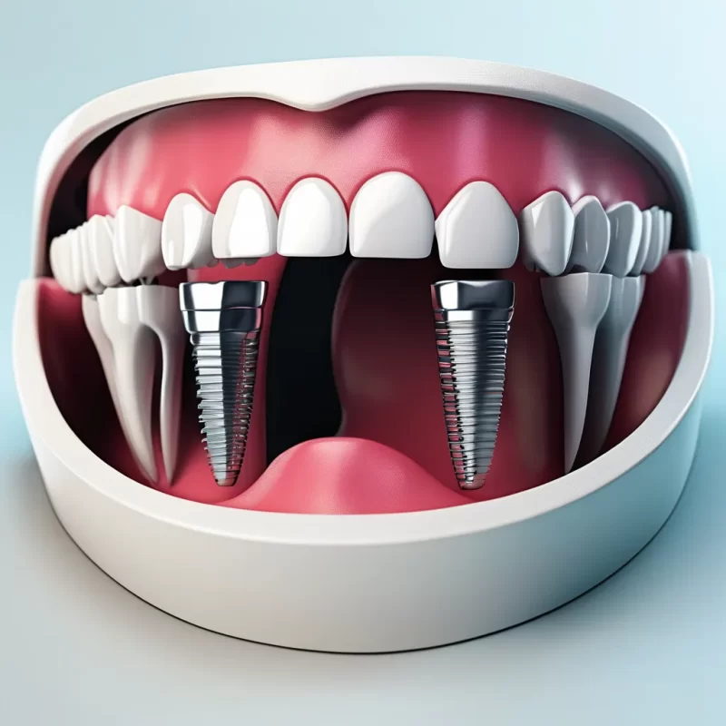 دو واحد ایمپلنت دندان